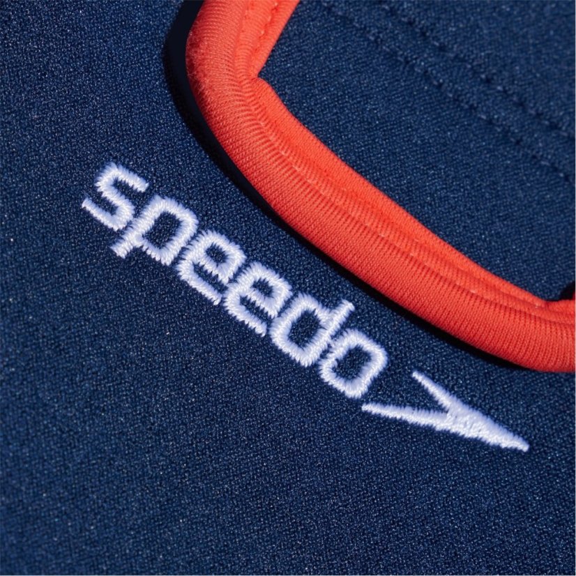 Speedo Unisex Kids' Baby Wrap One Piece Swimsuit Blue/Orange