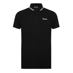 Bench Gruff Tipped Polo Mens Black