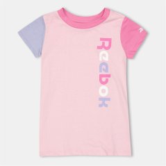 Reebok Kids' Block T-Shirt Dress Prism Pink