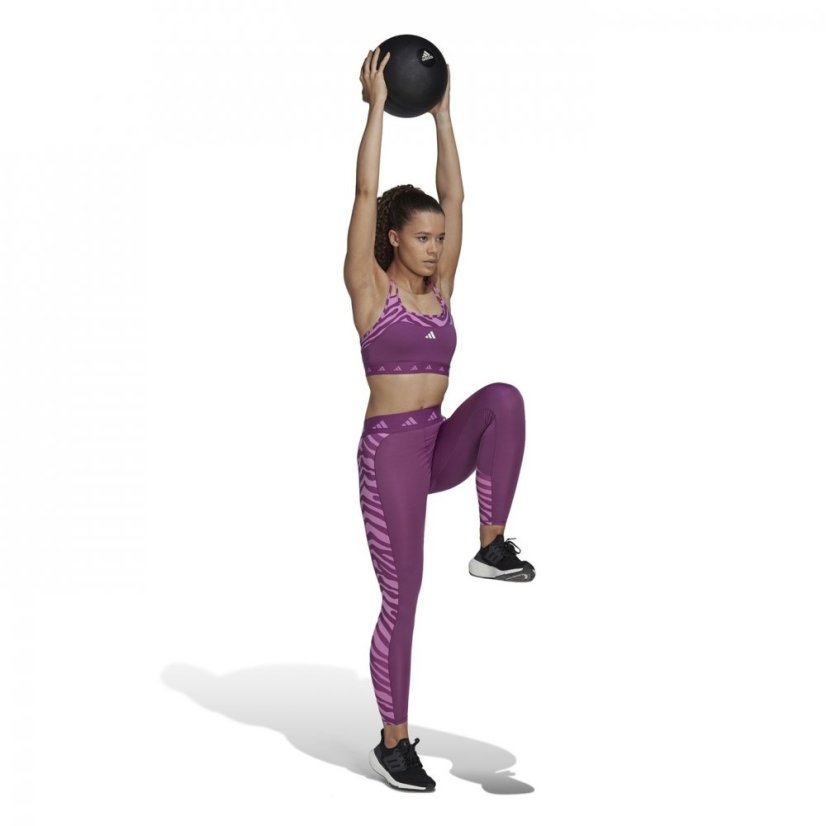 adidas Women's Medium Impact Sports Bra Purple