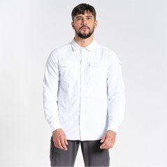 Craghoppers Men's Crag Long Sleeve Shirt Optic White