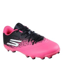 Skechers Razor Juniors Firm Ground Football Boots Black/Pink