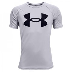 Under Armour Tech™ Big Logo Short Sleeve Juniors Grey/Black