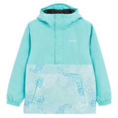 Karrimor Kids' Half Zip Windproof Hooded Long Sleeve Padded Softshell Jacket Blue/Printing