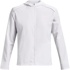 Under Armour Men's Storm Run Water and Wind Resistant Performance Running Jacket White