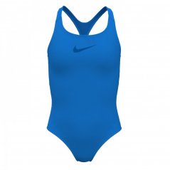 Nike Swoosh Swimsuit Junior Girls Blue