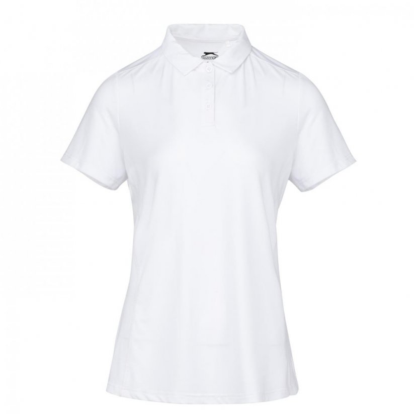 Slazenger Plain dámske polo tričko White