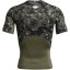 Under Armour HeatGear® Printed Short Sleeve Mens Marine OD Grn