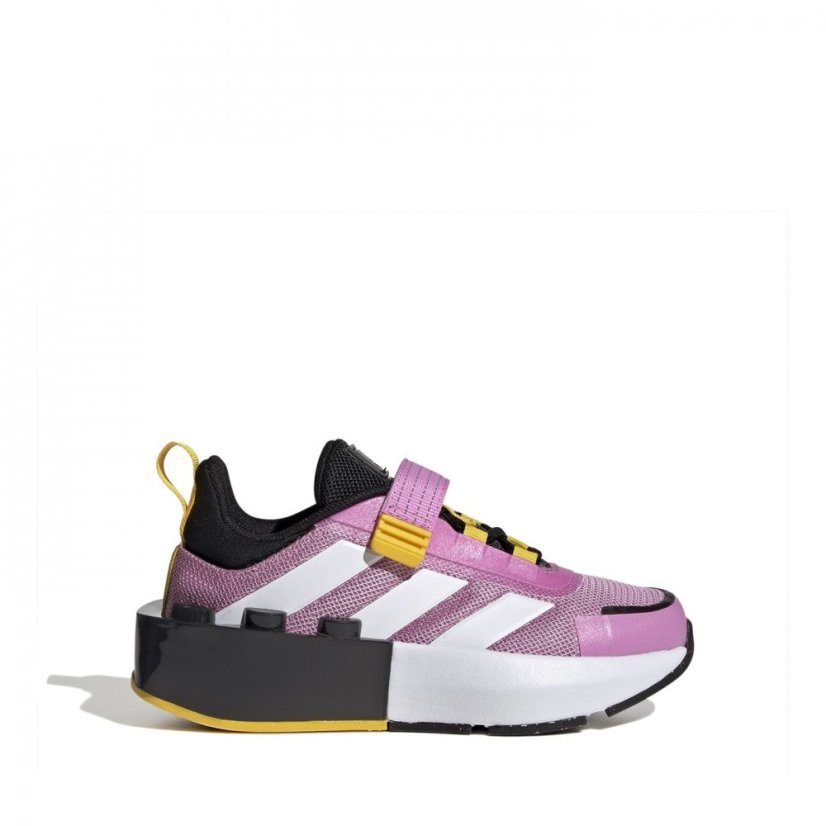 adidas x LEGO® Tech RNR Elastic Lace and Top Strap Shoes Pink/Blck/Whi