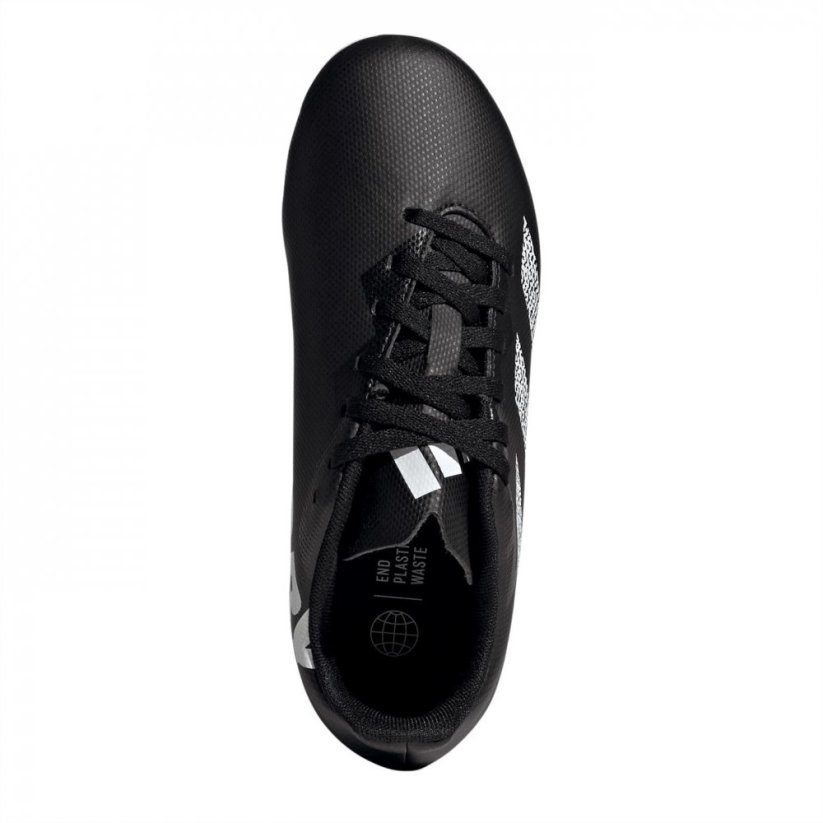 adidas Junior Soft Ground Rugby Boots Blk/Wht/Slvr