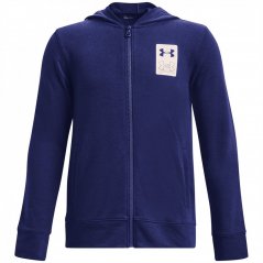 Under Armour Armour Rival Full Zip Hoodie Juniors Blue