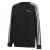 adidas Studio Lounge 3-Stripes Sweatshirt Womens Black/White