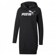Puma Logo Hooded Dress FL Black