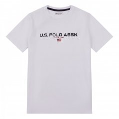 US Polo Assn US Polo Assn Sport T-Shirt Junior Boys Bright White