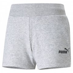 Puma Fleece Shorts Ladies Med Grey