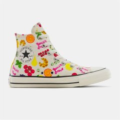 Converse Unisex Adults Chuck Taylor All Star Mar Canvas High-Top Trainers 286-Egret/Pin