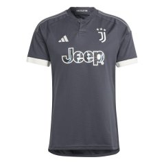 adidas Juventus Third Shirt 2023 2024 Adults Carbon/White