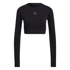 adidas Women's Long Sleeve Crop Top Black