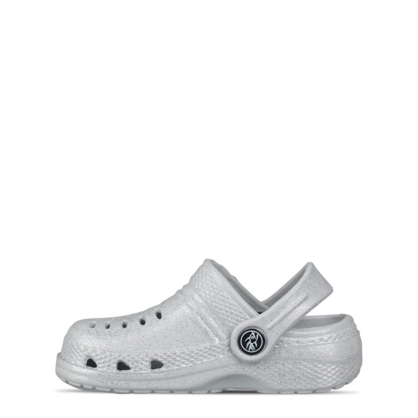 Hot Tuna Cloggs Infants Silver Glitter