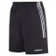 adidas 3-Stripes Shorts Mens BLACK/WHITE