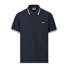 Slazenger Tipped pánske polo tričko Navy