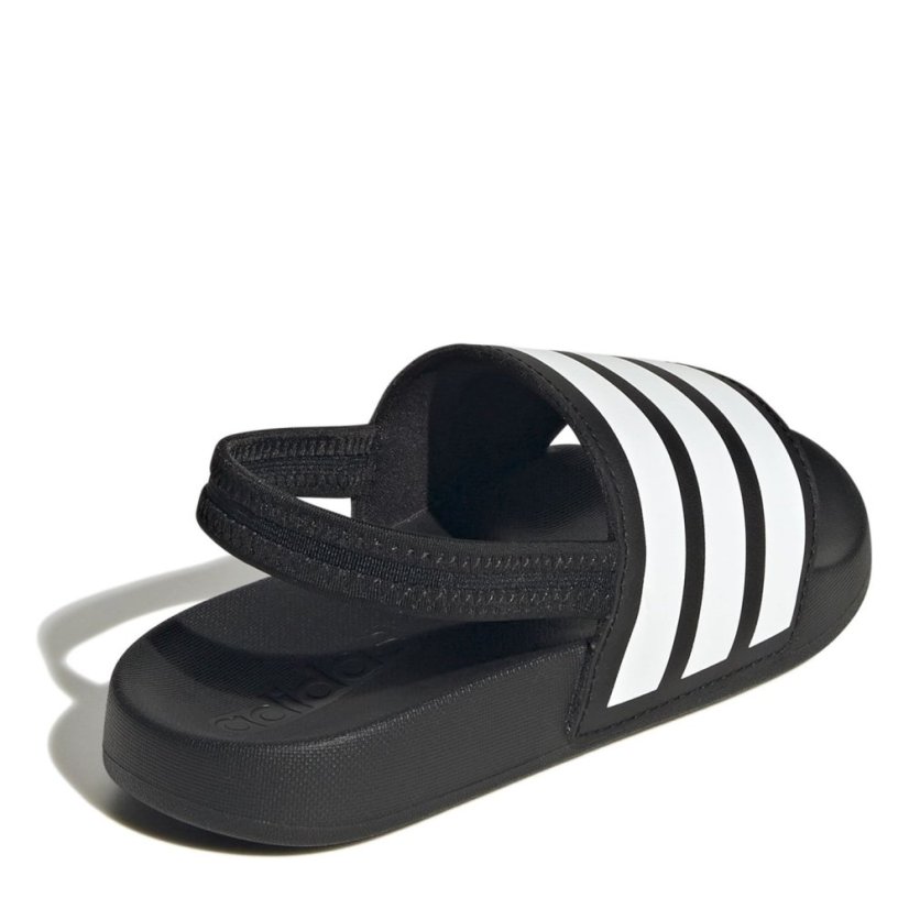 adidas Adilette Estrap Slides Kids Black/White