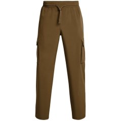 Under Armour Men's Vibe Woven Open Hem Fleece Joggers Brown