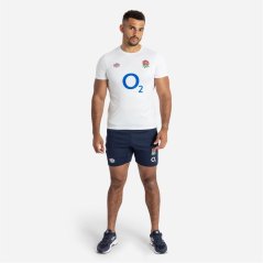 Umbro England Rugby Warm Up Shirt 2023 Adults Br Wh/Blue