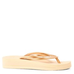 Havaianas Women's Wedges Flip Flops Gold