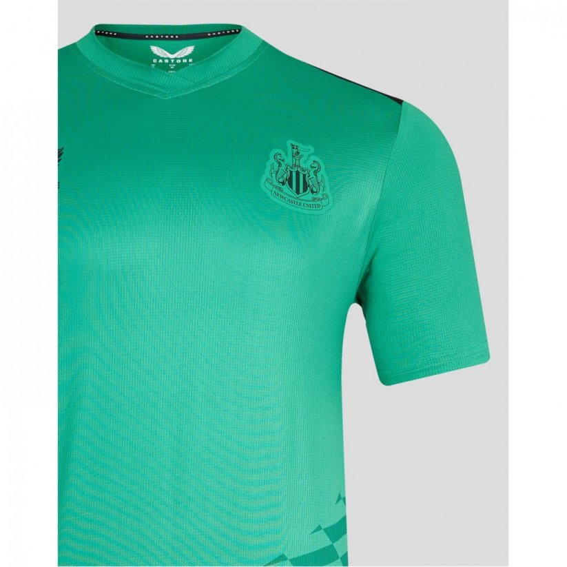 Castore Newcastle United Pre Match T Shirt 2023 2024 Adults Green/Black
