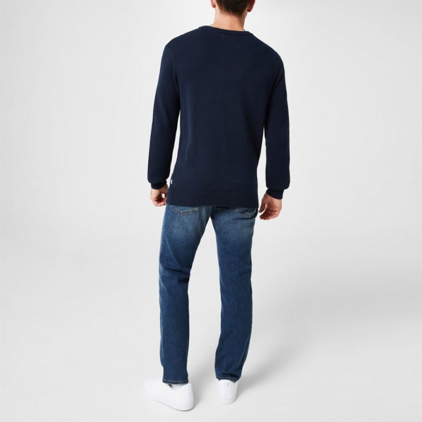 Firetrap Galaxade Knit Jumper Mens Navy