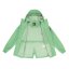 Gelert Unisex Kids Coast Fleece Lined Windproof Long Sleeve Waterproof Jacket Moss Green