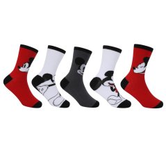 Character Character Crew Sock 5pk Junior Mickey Mouse