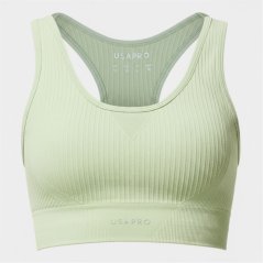 USA Pro UP Seamless Crop Sports Bra Pistachio
