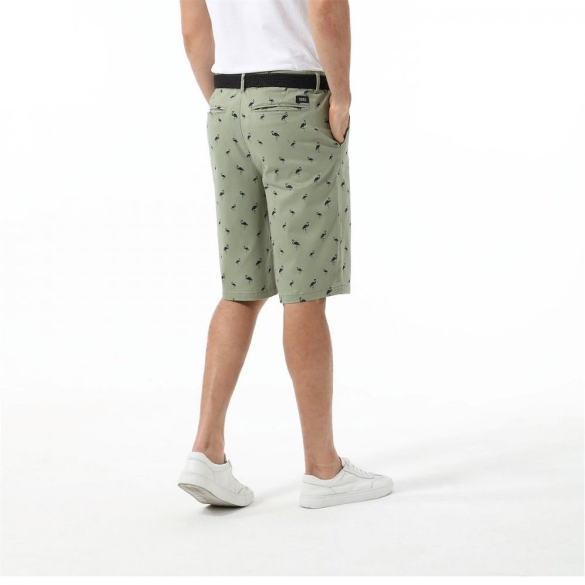 Fabric Chino Short Mens Green