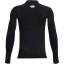 Under Armour HeatGear® Mock Long Sleeve Boys Black