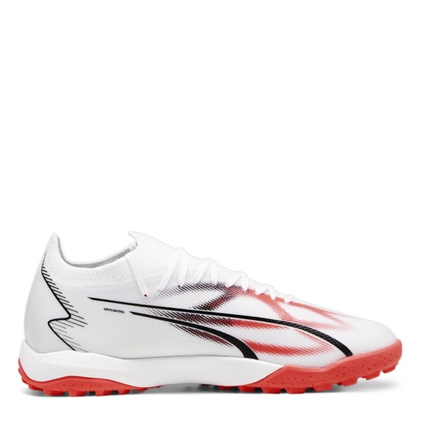 Puma Ultra Match Tt Astro Turf Football Boots Mens White/Orchid