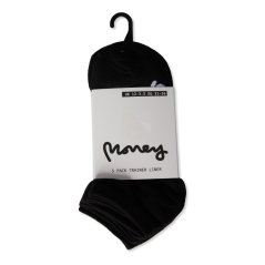 Money Zena Trainers Socks Black