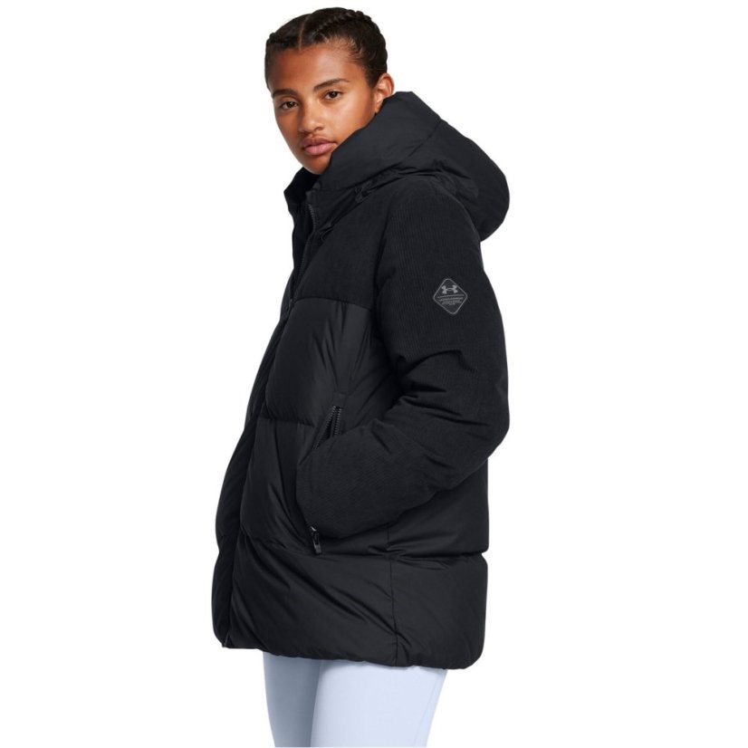 Under Armour Women's Limitless Cord Quilted Heavyweight Puffer Jacket Black