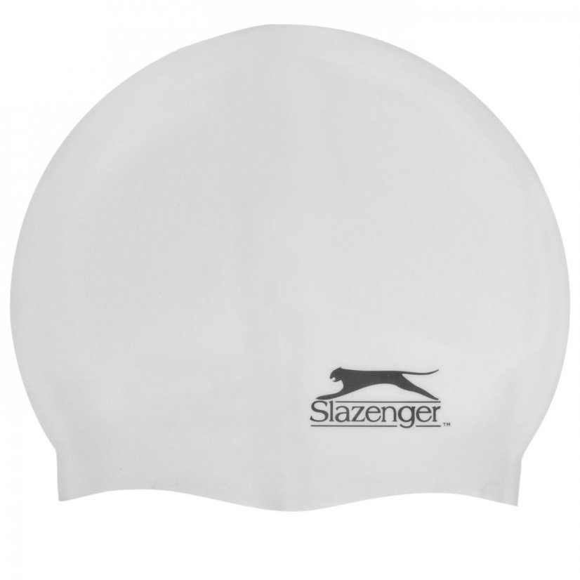 Slazenger Adults Silicone Swim Cap White