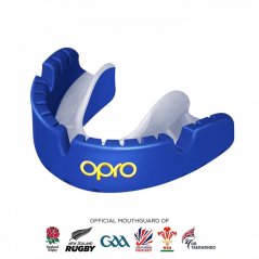 Opro Self-Fit Gold Level Mouth Guard For Braces Adults Dk Blue/Pearl