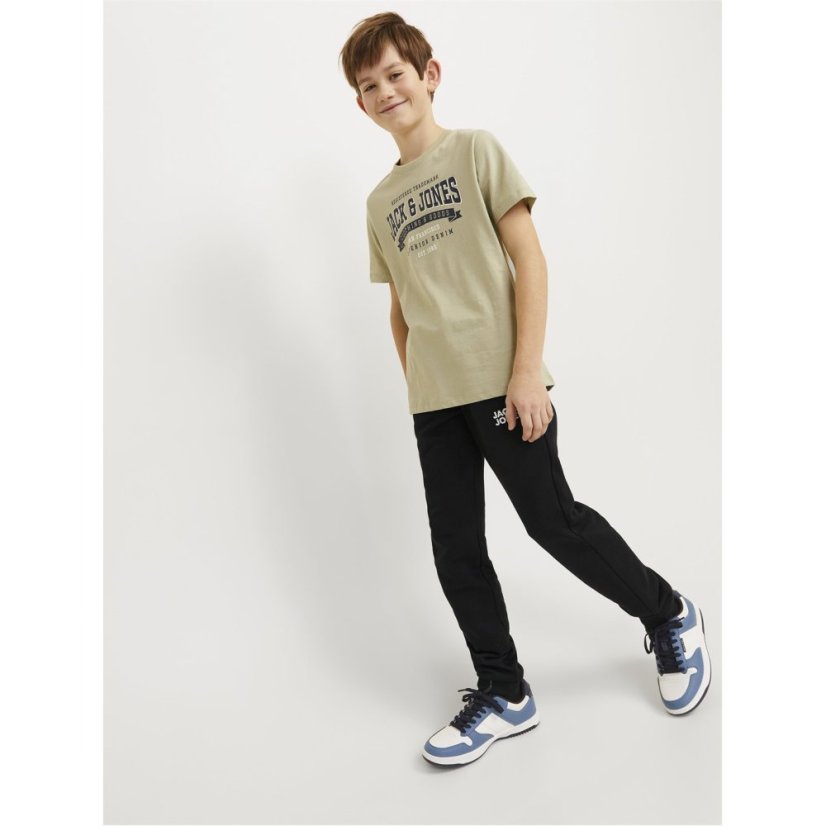 Jack and Jones Kids' Gordon Closed Hem Fleece Joggers Black