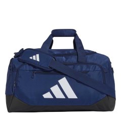 adidas Essentials 3-Stripes Duffel Bag Small Navy/White