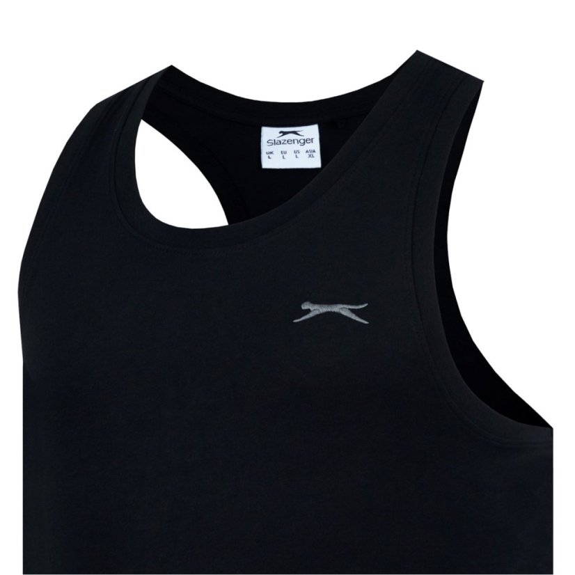 Slazenger Muscle Vest Mens Black