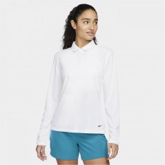 Nike Long Sleeve Victory dámské polo tričko White/Black