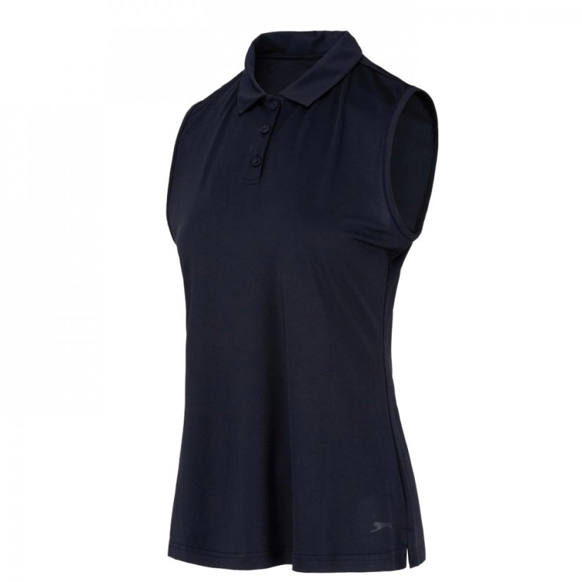 Slazenger Sleeveless dámské polo tričko Navy