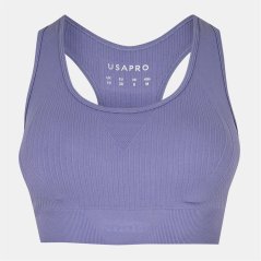 USA Pro UP Seamless Crop Sports Bra Clay