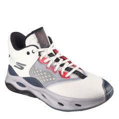 Skechers Float Basketball Trainers Mens White/Grey