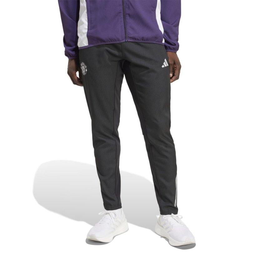 adidas Manchester United Pre Match Tracksuit Bottoms 2025 2026 Mens Black