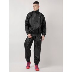 Lonsdale Sauna Suit Zip Senior Black/White